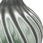 Morella Swirl Hand Carved Glass Vase Sage