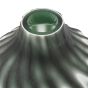 Morella Swirl Hand Carved Glass Vase Sage