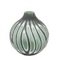 Morella Swirl Hand Carved Glass Vase Sage by Gallery Living | Style Our Home