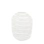 Andorra Handblown Carved Glass Vase White by Gallery Living | Style Our Home