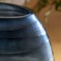Sintra Handblown Carved Glass Vase Ink