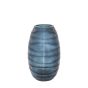 Sintra Handblown Carved Glass Vase Ink