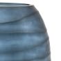 Sintra Handblown Carved Glass Vase Ink