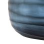Sintra Handblown Carved Glass Vase Ink
