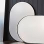 Hurston Black Ellipse Mirror