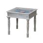 Meera Hand Carved Furniture Side Table with Glass | Style Our Home