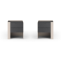 Tunica Bedside Table - Taupe - Pair by Tommy Franks | Style Our Home