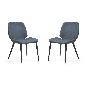 Scudo Dining Chair - Set of 2 - Bella Blue Velvet by Tommy Franks | Style Our Home