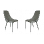 Caliche Dining Chair - Set of 2 - Concrete Grey by Tommy Franks | Style Our Home