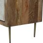 Linden Bone and Mango Wood 2 Door Cabinet by Libra | Style Our Home