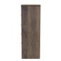 Las Vegas 5 Drawer Bedside Cabinet in White Matt & Vintage Oak by Welcome Furniture | Style Our Home