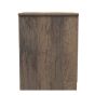 Las Vegas 2 Drawer Bedside Cabinet in White Matt & Vintage Oak