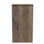 Las Vegas 3 Drawer Bedside Cabinet in White Matt & Vintage Oak by Welcome Furniture | Style Our Home