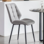Macread Light Grey Upholstered Dining Chair ( A Pair ) | Style Our Home