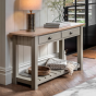 Manor Prairie 2 Drawer Console by Hudson Living | Style Our Home 