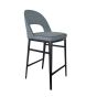 Verna Bar Stool - Enzimi Dark Grey and Dark Bronze by Tommy Franks | Style Our Home
