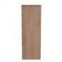 Nashville 5 Drawer Bedside Cabinet in Nebraska Oak by Welcome Furniture | Style Our Home