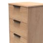 Nashville 5 Drawer Bedside Cabinet in Nebraska Oak by Welcome Furniture | Style Our Home