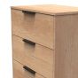 Nashville-3 Drawer Bedside Cabinet in Nebraska Oak by Welcome Furniture | Style Our Home