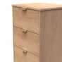 Nashville 5 Drawer Bedside Cabinet in Nebraska Oak by Welcome Furniture | Style Our Home