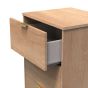 Nashville 5 Drawer Bedside Cabinet in Nebraska Oak by Welcome Furniture | Style Our Home