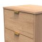Nashville 2 Drawer Bedside Cabinet in Nebraska Oak by Welcome Furniture | Style Our Home
