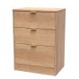 Nashville-3 Drawer Bedside Cabinet in Nebraska Oak by Welcome Furniture | Style Our Home