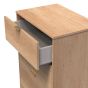 Nashville-3 Drawer Bedside Cabinet in Nebraska Oak by Welcome Furniture | Style Our Home