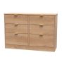 Nashville 6 Drawer Midi Chest in Nebraska Oak by Welcome Furniture | Style Our Home