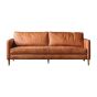 Osborne 2 Seater Sofa Vintage Brown Leather