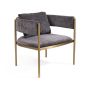 Envie II Lounge Chair - Giselle Dark Charcoal by Tommy Franks | Style Our Home