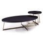 Lane Side Table - Smoke Oak/Gold