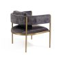 Envie II Lounge Chair - Giselle Dark Charcoal by Tommy Franks | Style Our Home