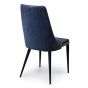 Alain Dining Chair - Set of 2 - Navy Velvet by Tommy Franks | Style Our Home