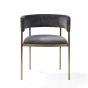 Envie II Dining Chair - Set of 2 - Giselle Dark Charcoal by Tommy Franks | Style Our Home
