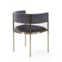 Envie II Dining Chair - Set of 2 - Giselle Dark Charcoal by Tommy Franks | Style Our Home