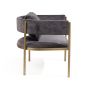 Envie II Lounge Chair - Giselle Dark Charcoal by Tommy Franks | Style Our Home