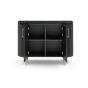 Lantine 2 Door Cabinet - Matte Black Oak by Tommy Franks | Style Our Home