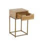 Rattan 1 Draw Side Table