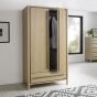 Rimini Aged & Weathered Oak Double Wardrobe - Style Our Home