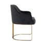 Hadley Antraciet Velvet Chair