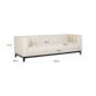 Beaudy White Chenille Sofa