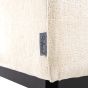 Beaudy White Chenille Sofa