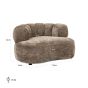 Penelope Stone Lounge Love Chair