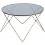 Sassari Antique Gold And Smoke Glass Coffee Table - Style Our Home 
