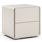 Kota Bedside Table - Matte Beige by Tommy Franks | Style Our Home