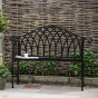 Lassia Black Outdoor Bench by  Hudson Living | Style Our Home