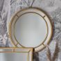 Sinatra Round Mirror Gold - Style Our Home 