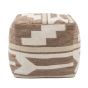 Falun Tonal Pouffe Biscuit by Gallery Living | Style Our Home
