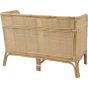 Toba Natural Rattan Bench with High Wrap Round Back  - Style Our Home 